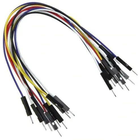 40 Piece Jumper Wire Kit - Includes Male to Male and Female to Female, 6" & 12" Lengths, Assortment of Colors