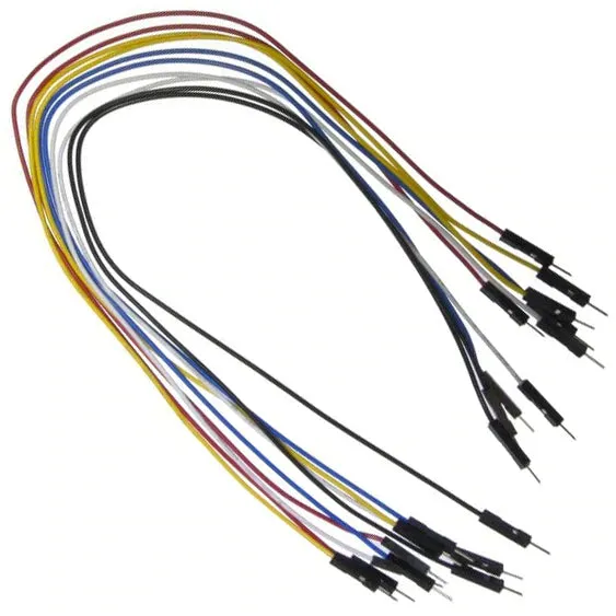 40 Piece Jumper Wire Kit - Includes Male to Male and Female to Female, 6" & 12" Lengths, Assortment of Colors