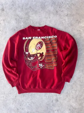 90'S San Francisco 49ers Logo 7 Crewneck (L)