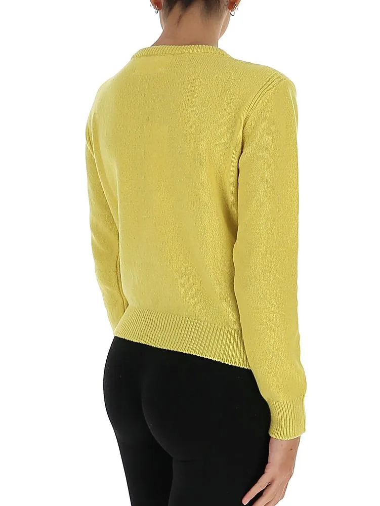 Alberta Ferretti Slogan Crewneck Jumper