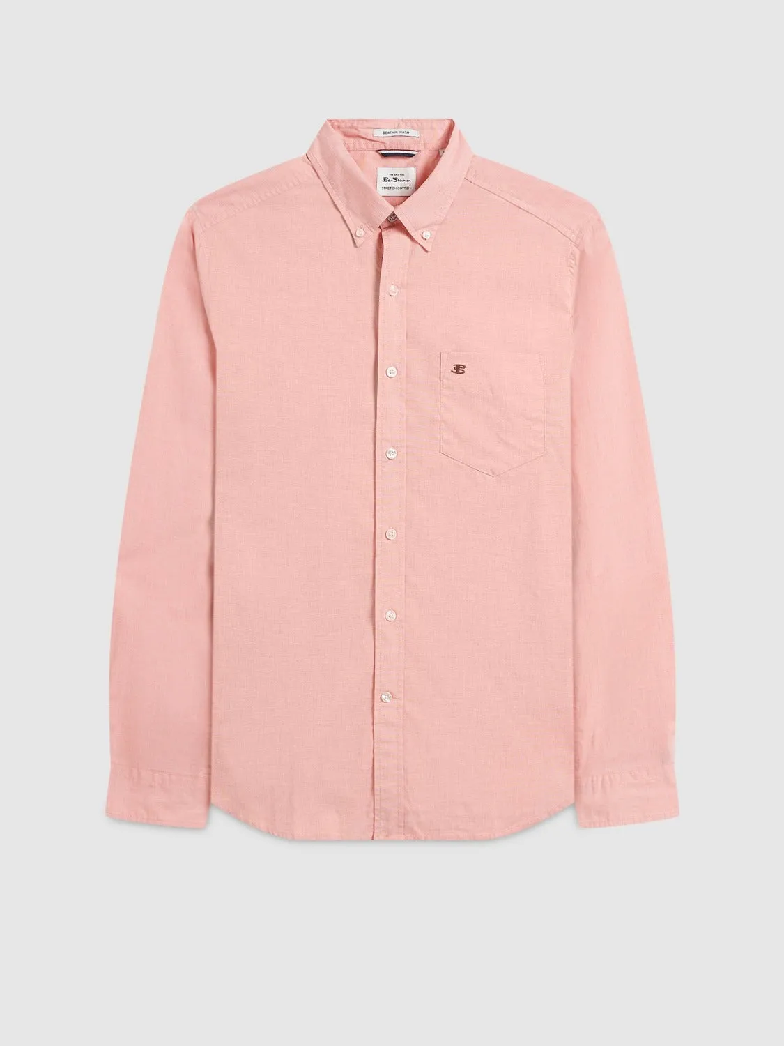 Beatnik Wash Long-Sleeve Shirt - Orange