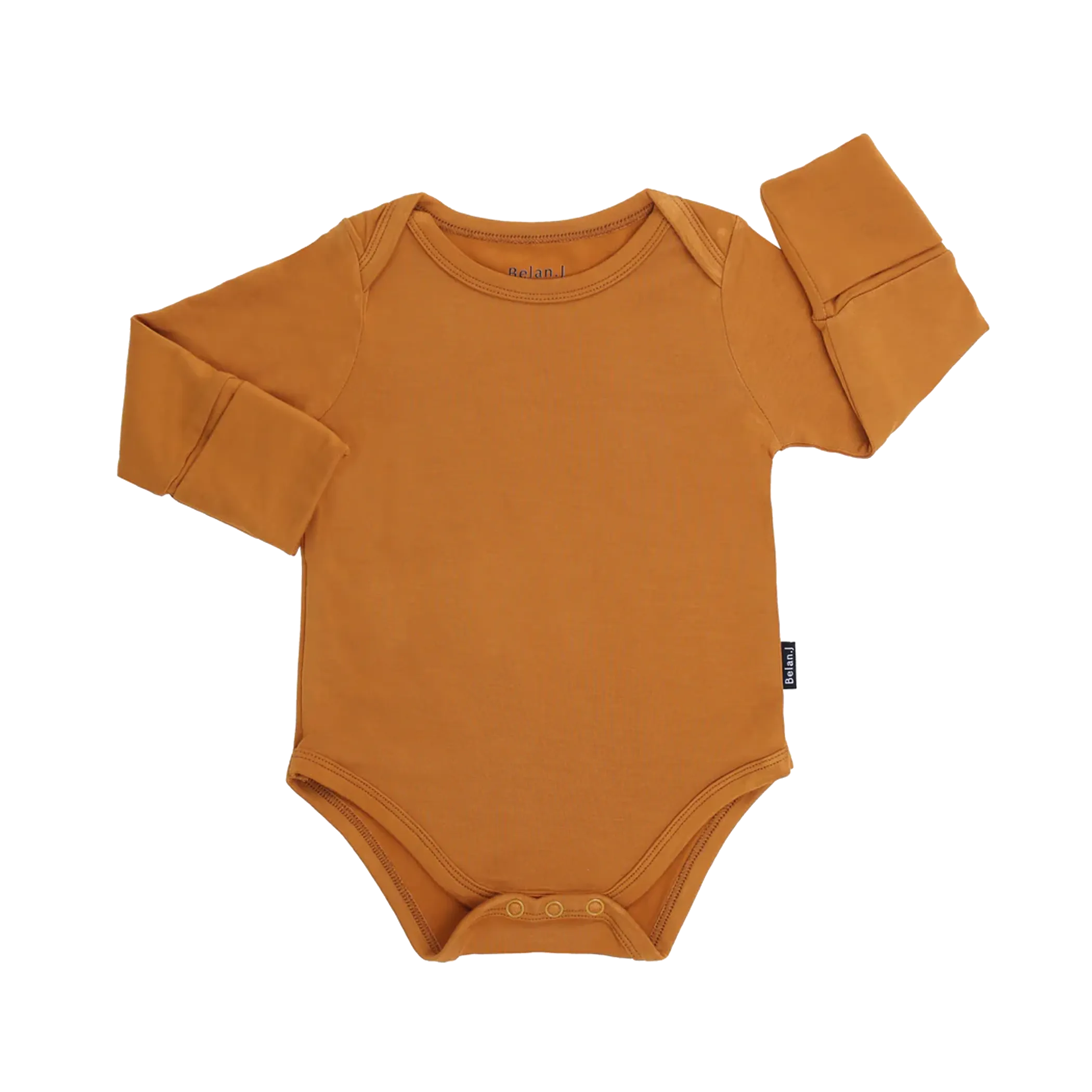 BELAN J Long Sleeves Onesie - Butternut