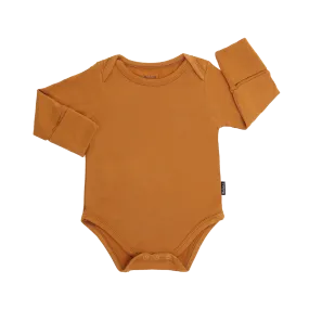 BELAN J Long Sleeves Onesie - Butternut