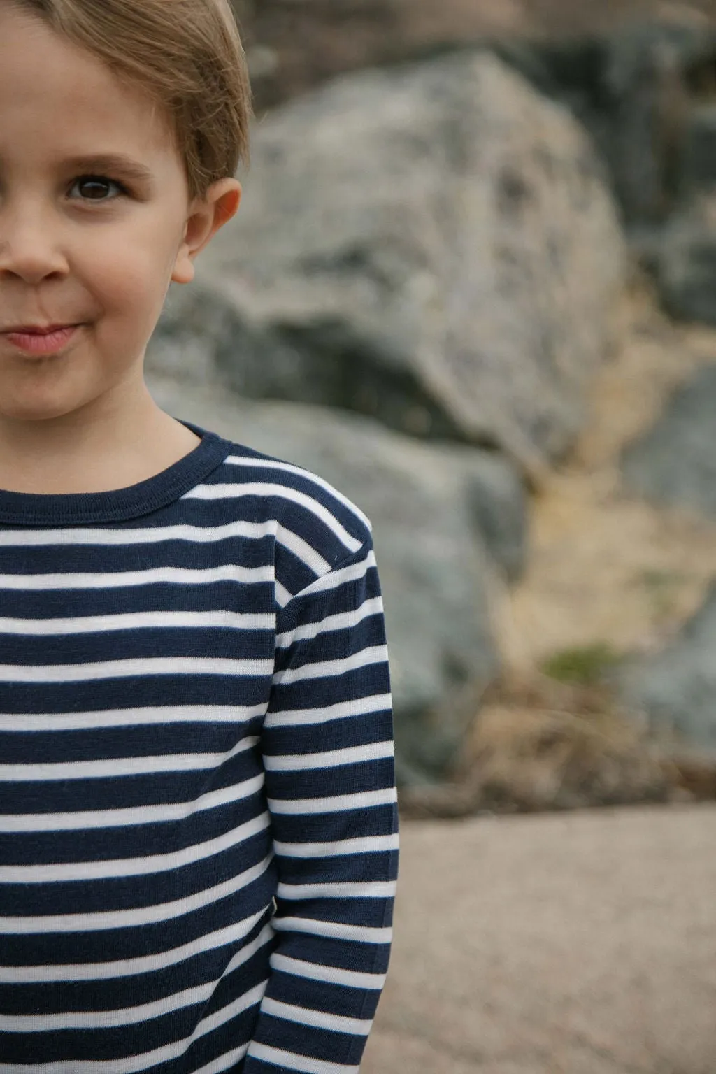 Big Kids Thermal Top - Stripes