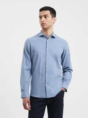 Brushed Melange Long Sleeve Shirt