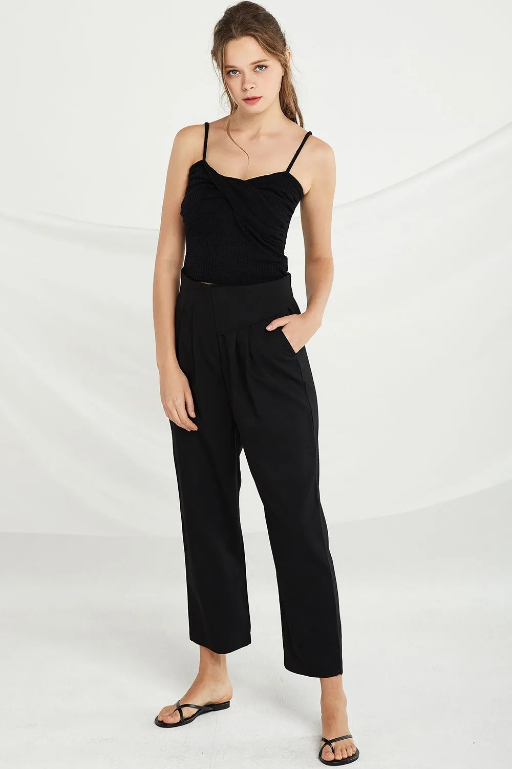 Brynlee Asymmetric High Waist Pants