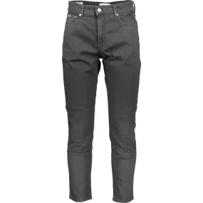 Calvin Klein Black Cotton Men Jeans