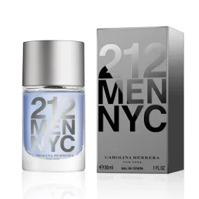 Carolina Herrera 212 Men Eau de Toilette Men's Aftershave Spray (30ml, 50ml, 100ml)