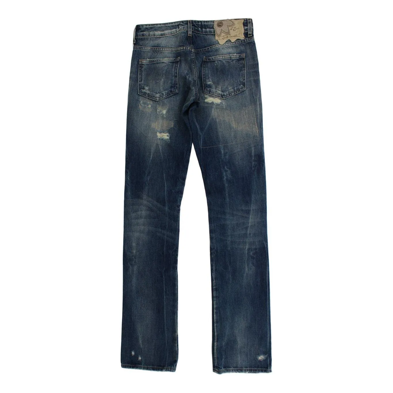 Cavalli Elegant Flare Fit Blue Denim Jeans