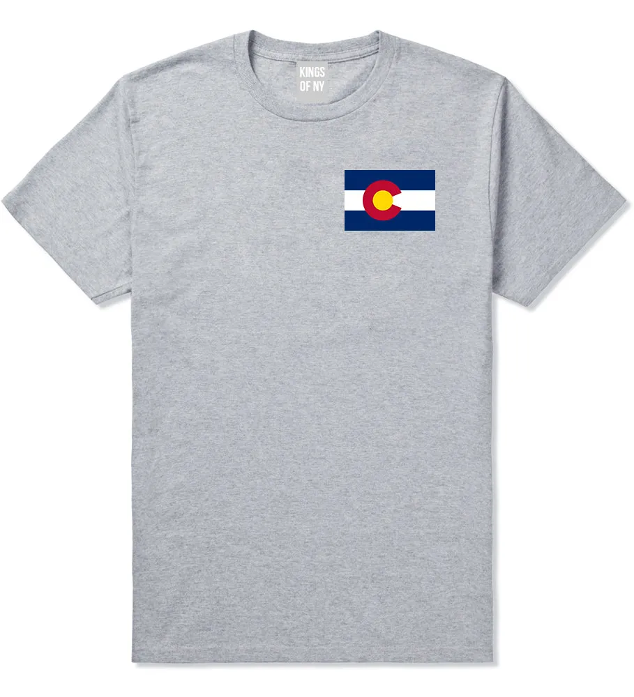 Colorado State Flag CO Chest Mens T-Shirt