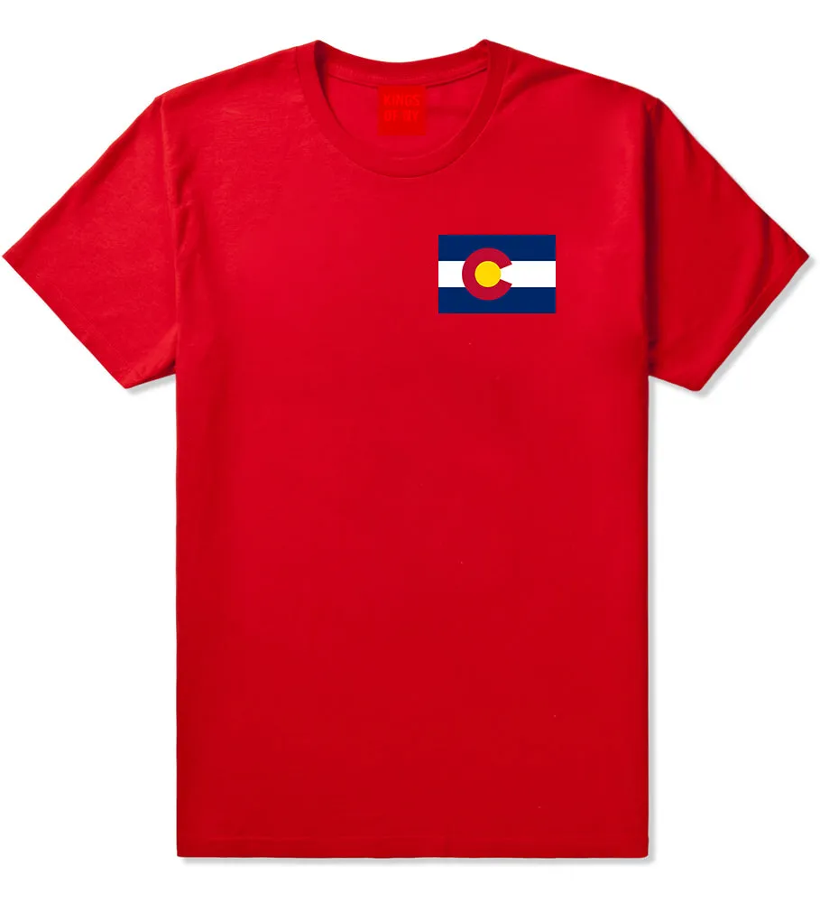 Colorado State Flag CO Chest Mens T-Shirt