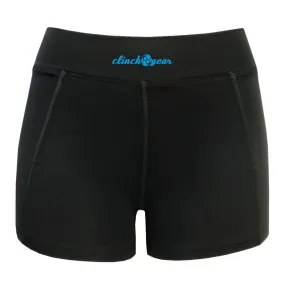 Cross Training Compression Micro Short - Crush - Black/Cyan