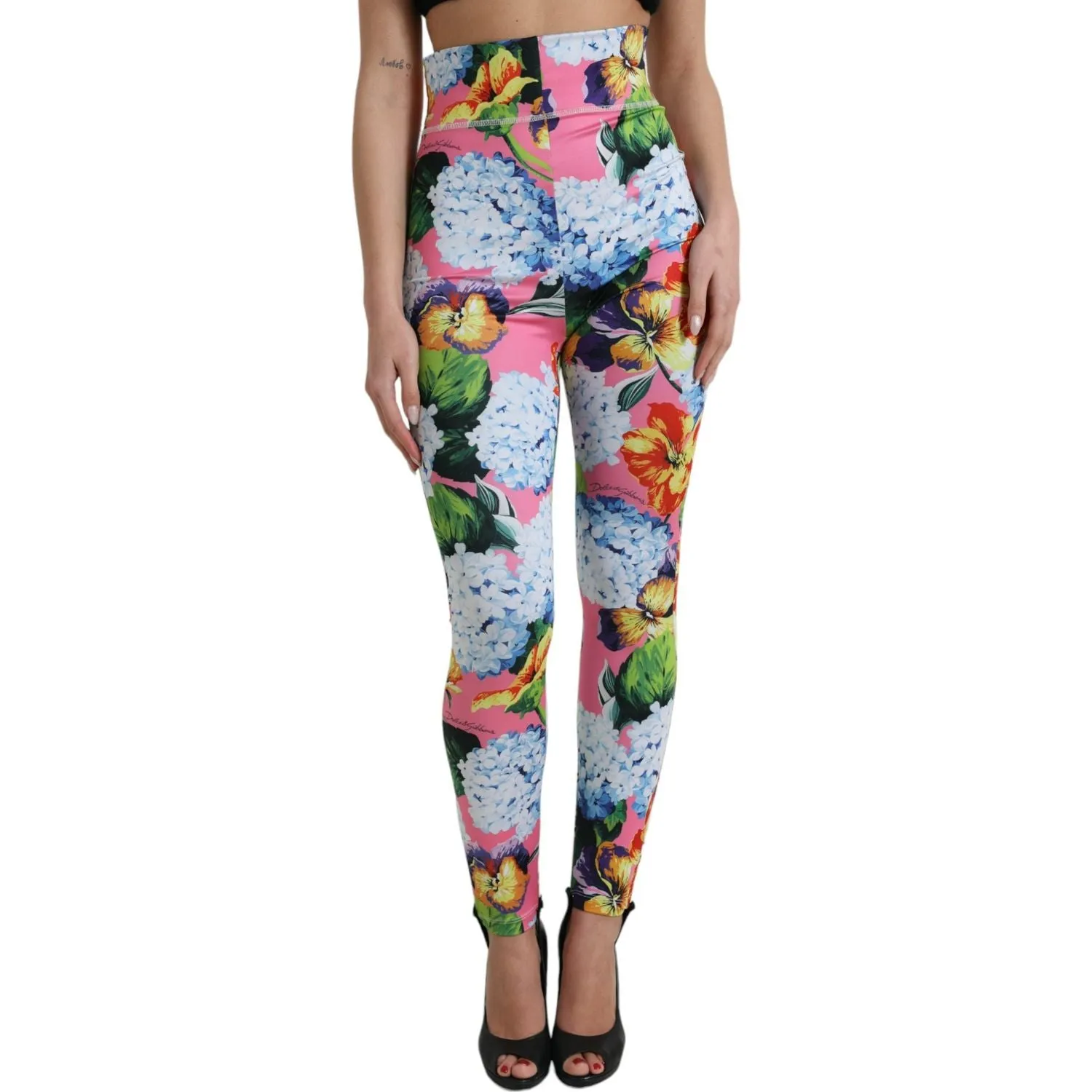 Dolce & Gabbana Exquisite Floral High Waist Leggings