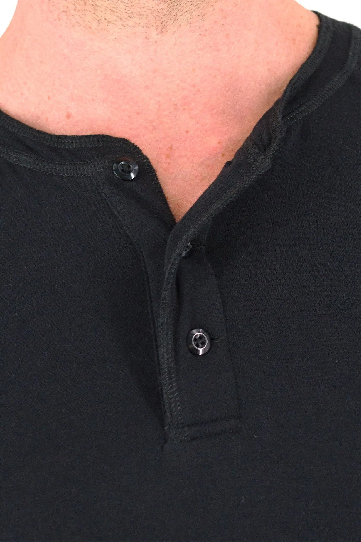 Everyday Henley - Deep Black