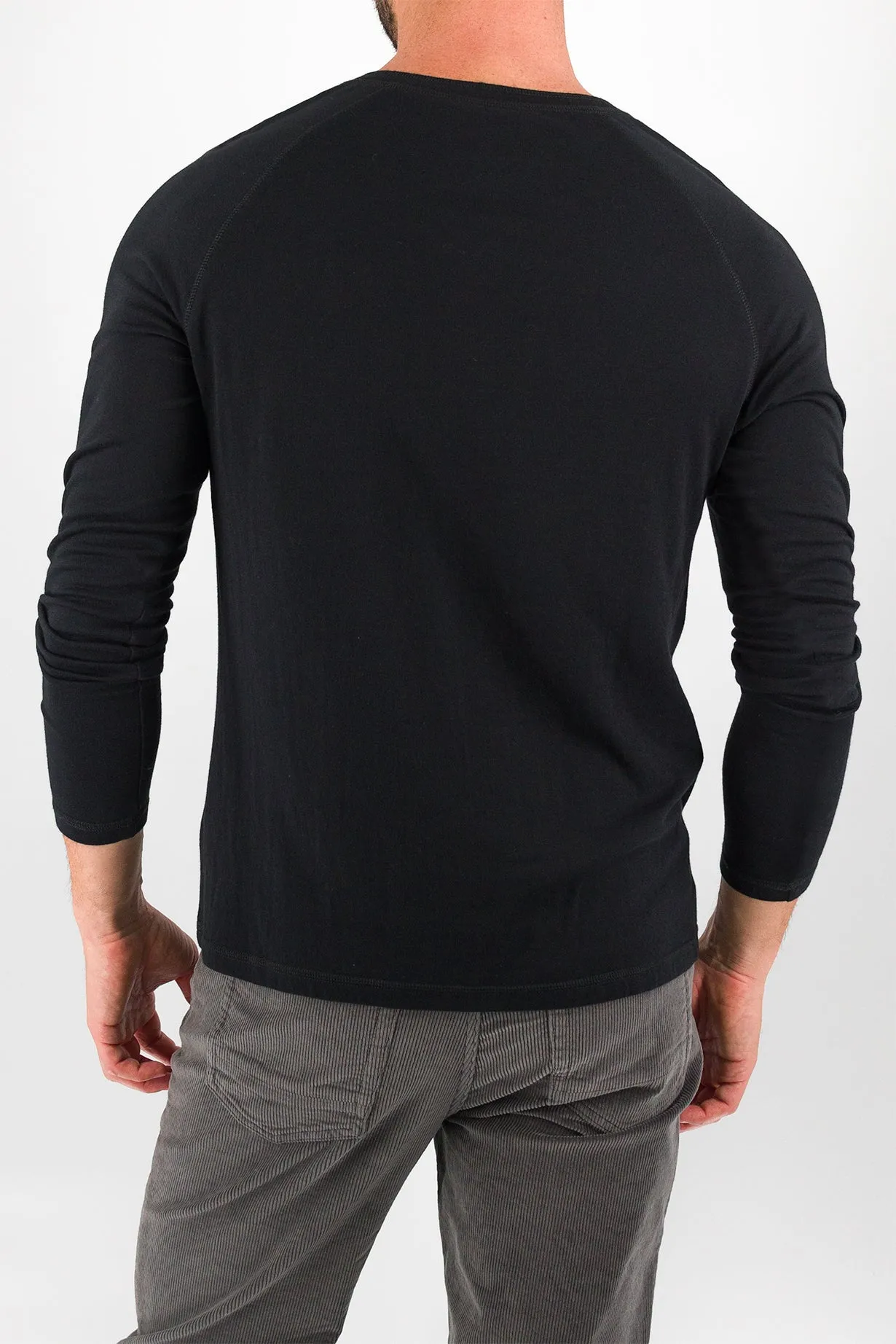 Everyday Henley - Deep Black