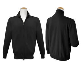 Full Zip Jumper - Black