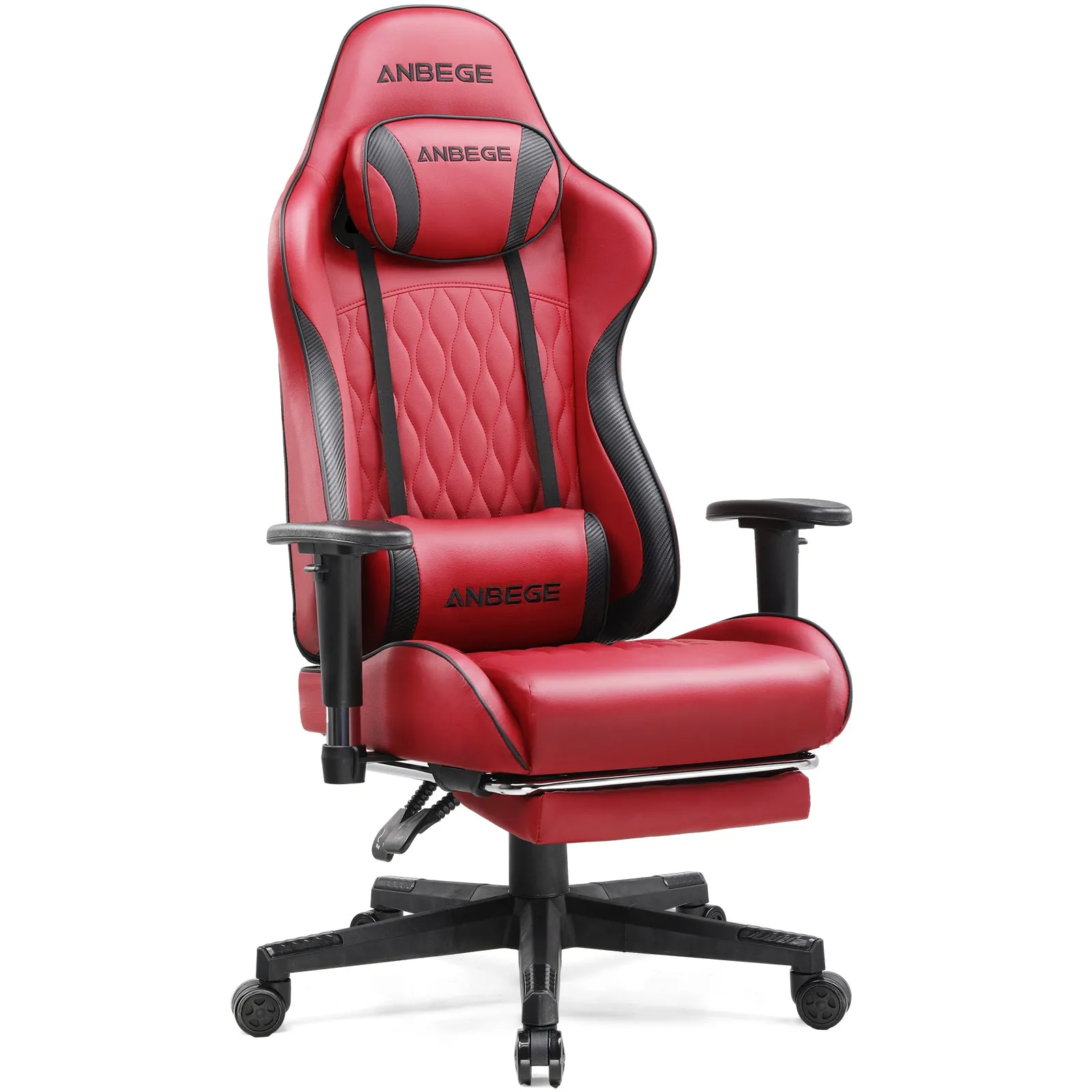 Gaming Chair Ergonomic Computer Office Chair PU Leather Executive Chair with Footrest WMT AB601