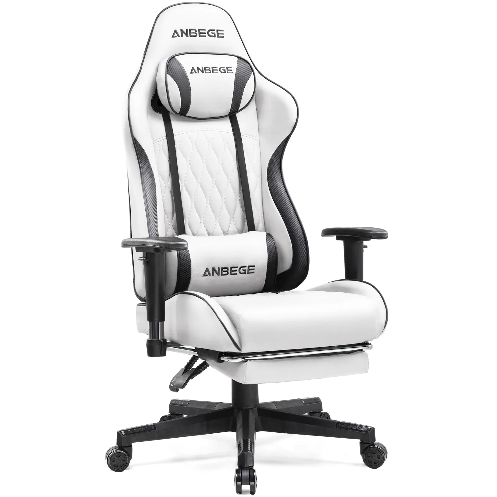 Gaming Chair Ergonomic Computer Office Chair PU Leather Executive Chair with Footrest WMT AB601