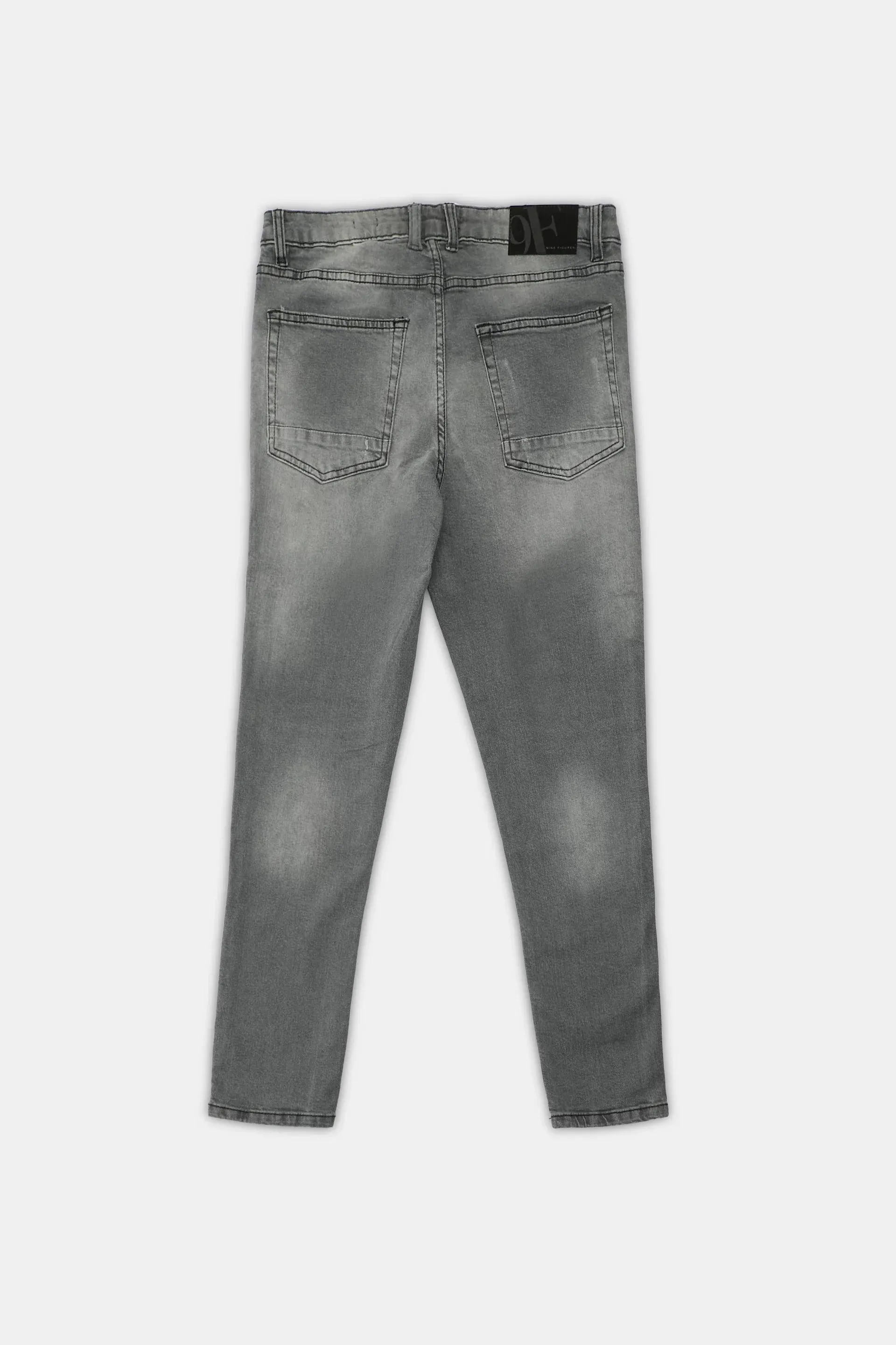 Grey Tapered Jeans