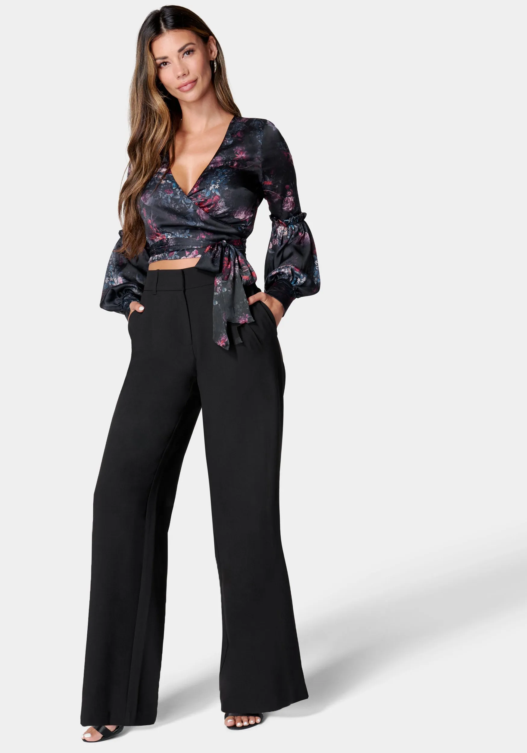 High Waist Tailored Wide Leg Pant