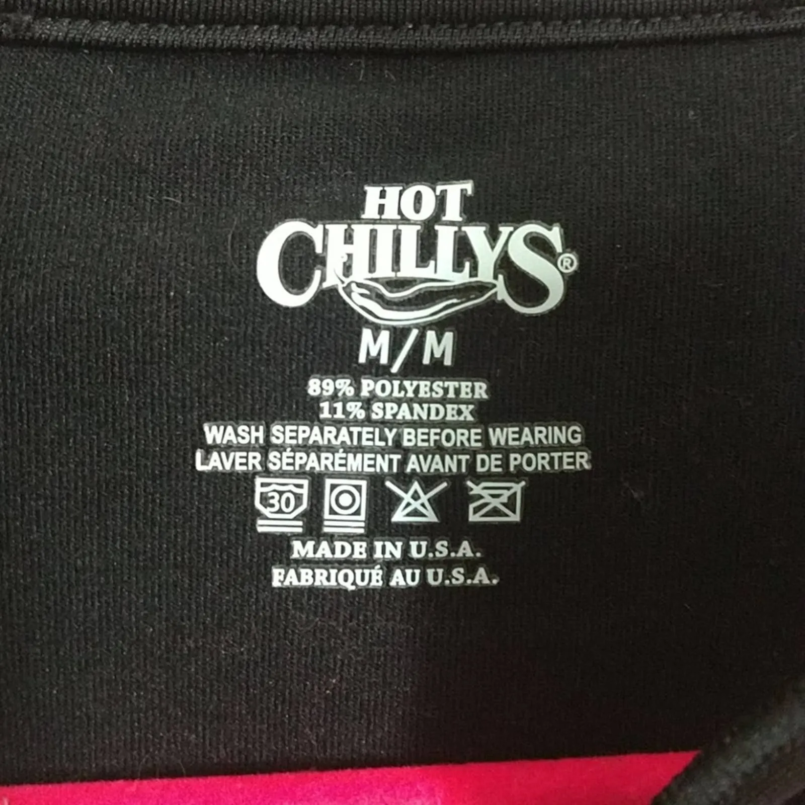 Hot Chillys Peach Skins T Zip Base Layer Top m