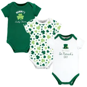 Hudson Baby Cotton Bodysuits, Lucky Charm