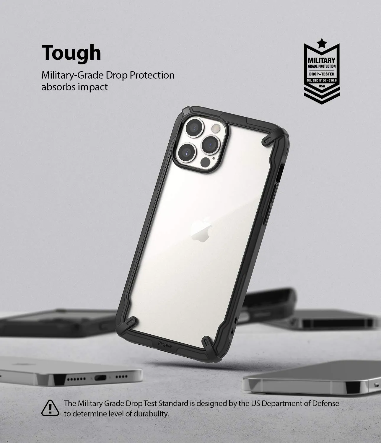 iPhone 12 Pro Max Back Cover Case | Fusion X - Black