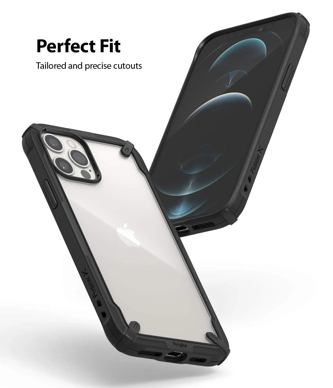 iPhone 12 Pro Max Back Cover Case | Fusion X - Black