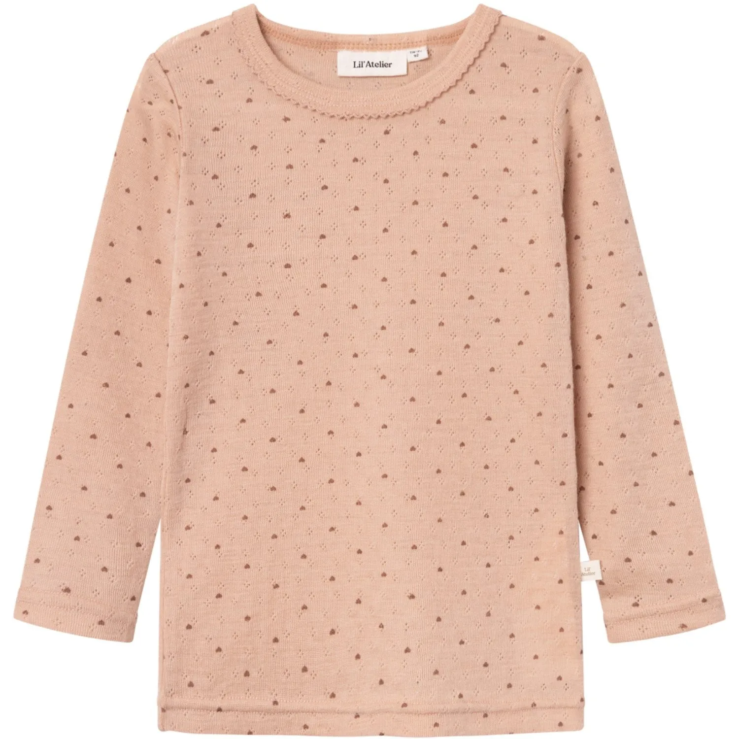 Lil'Atelier Rugby Tan Nava Wool Blouse