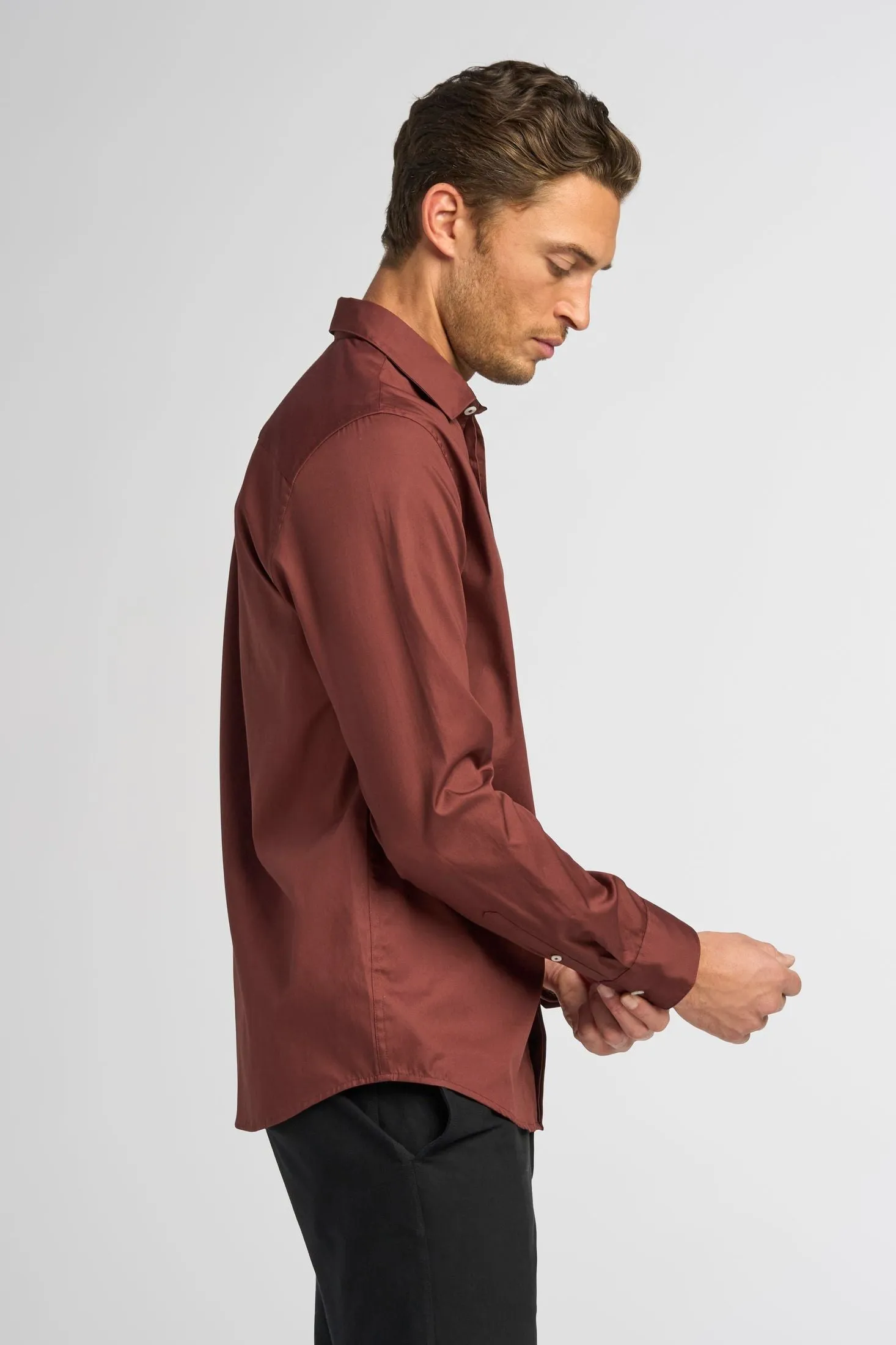 Long Sleeve Oxford Shirt | Cotton