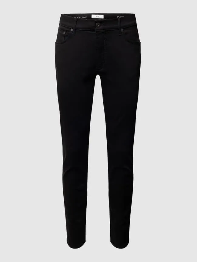 Modern cut jeans model "Chuck" - "HiFlex" Brax, black