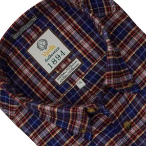 Multi Spice Plaid Cotton & Cashmere Long Sleeve Shirts