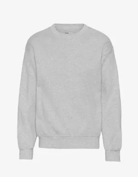 Organic Oversized Crew - Heather Grey