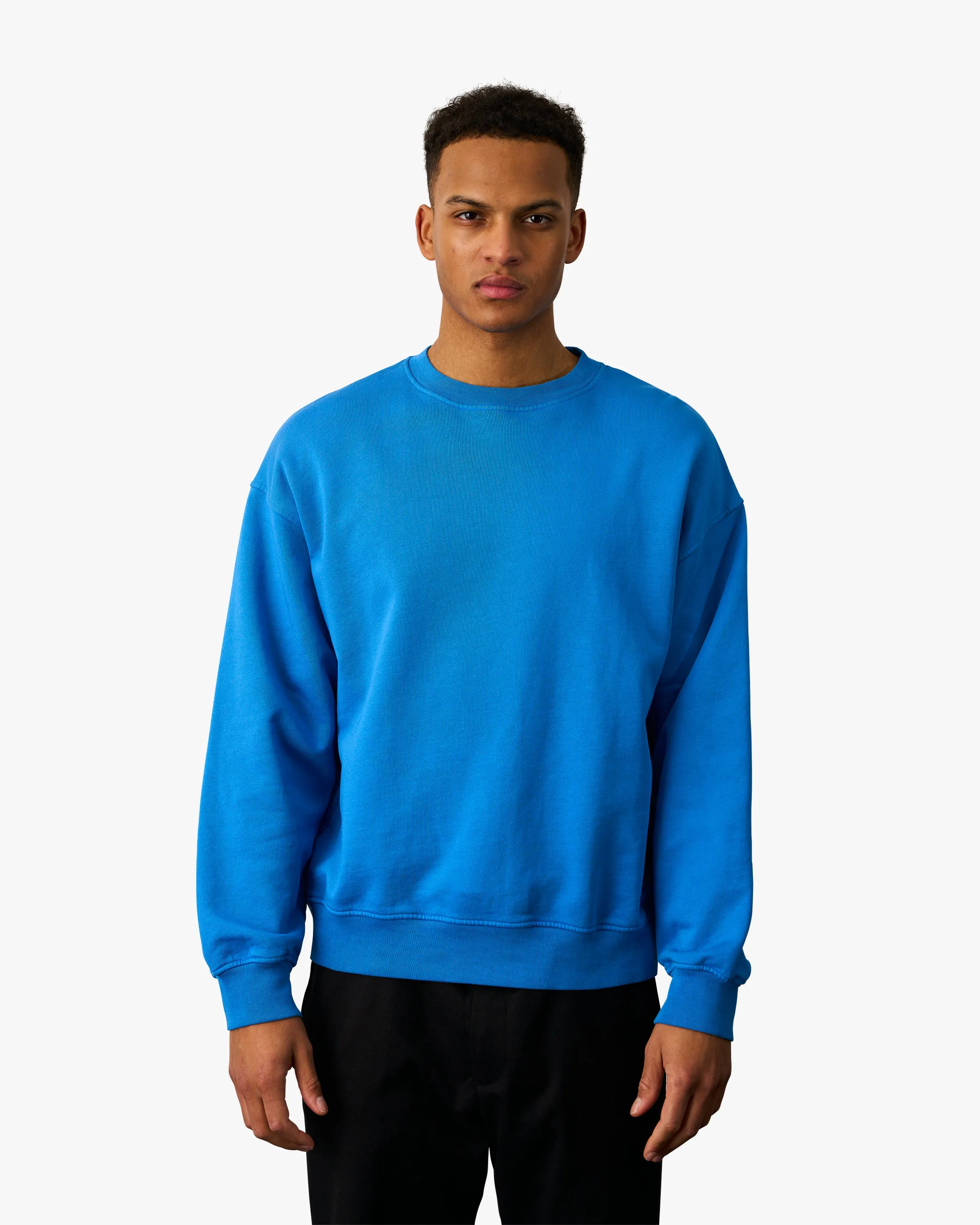 Organic Oversized Crew - Ocean Green