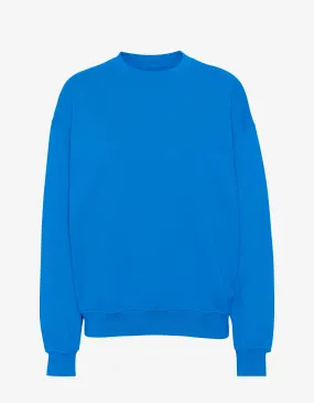 Organic Oversized Crew - Pacific Blue