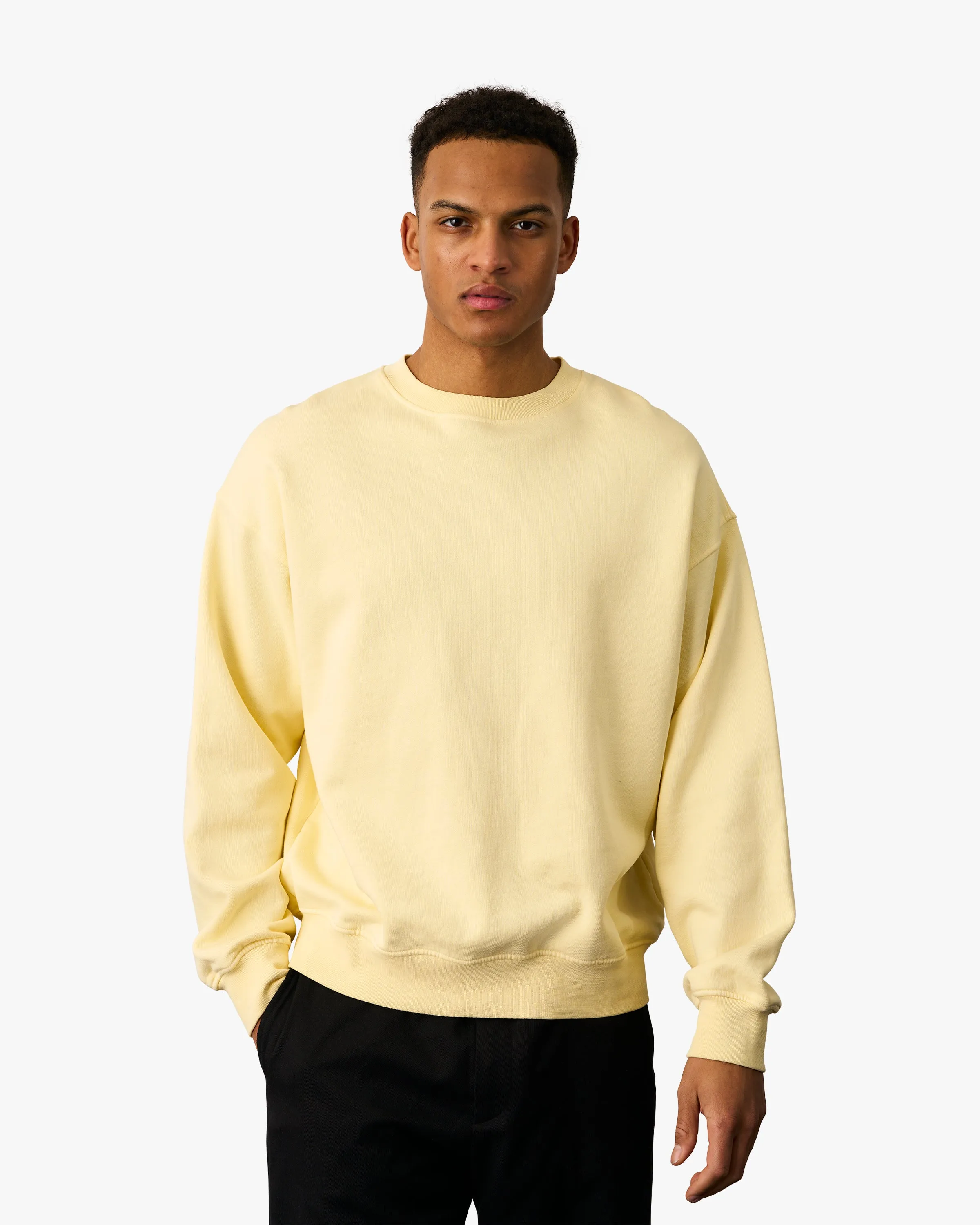 Organic Oversized Crew - Polar Blue