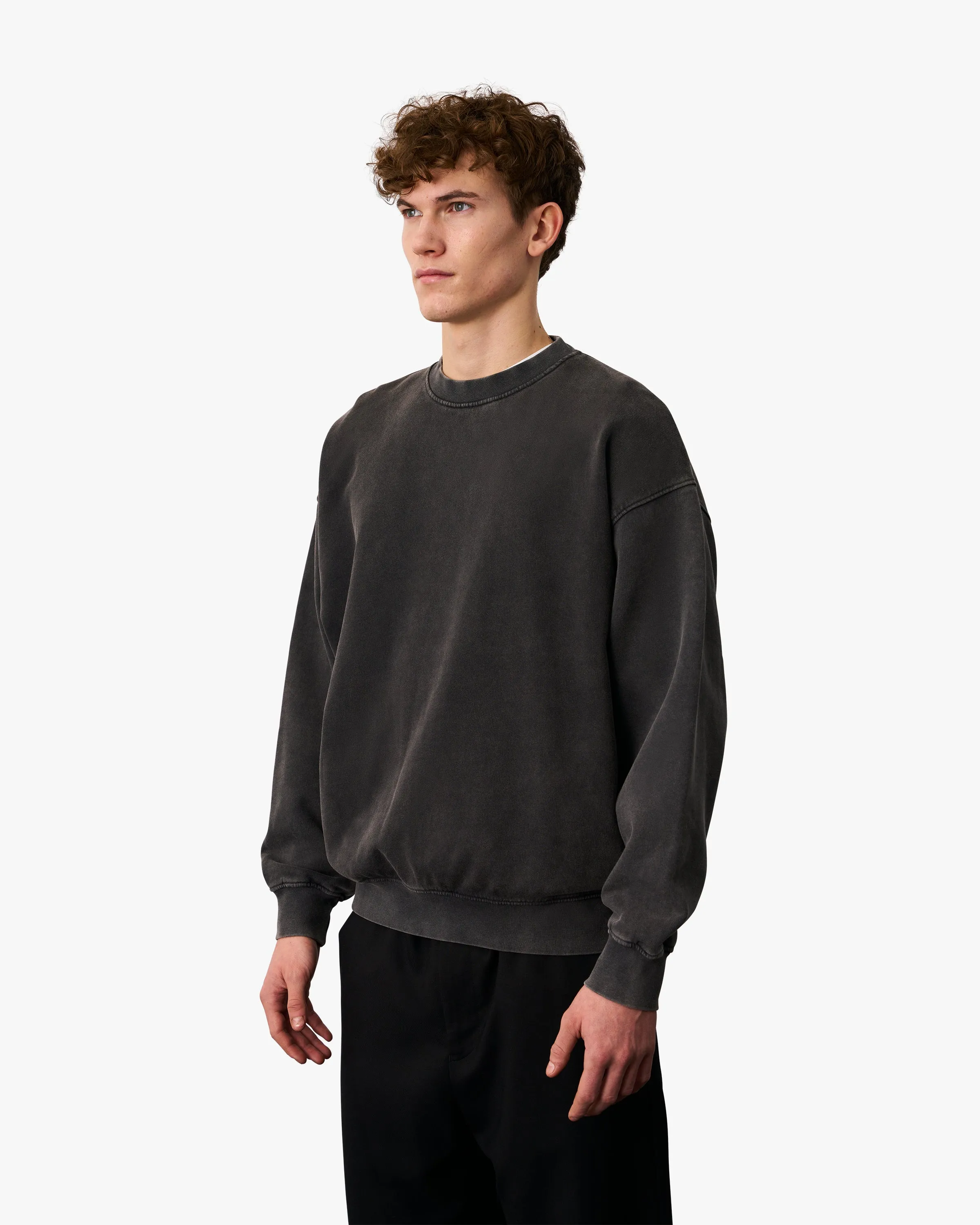 Organic Oversized Crew - Rosewood Mist