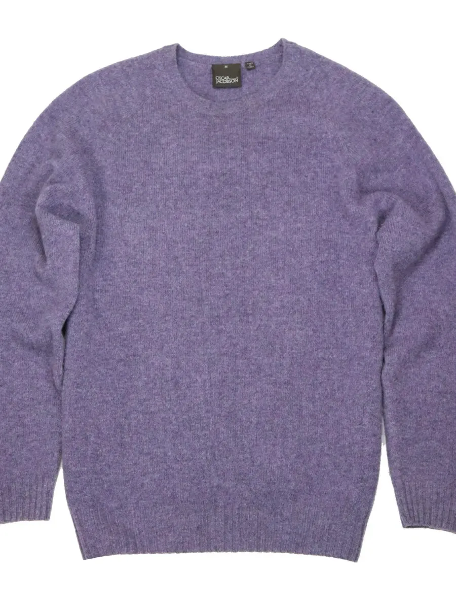 Oscar Jacobson - Purple Lambswool Crewneck S