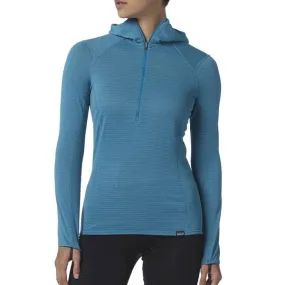 Patagonia Women's Capilene Thermal Weight Zip Neck Hoody - Long Sleeve Thermal Top