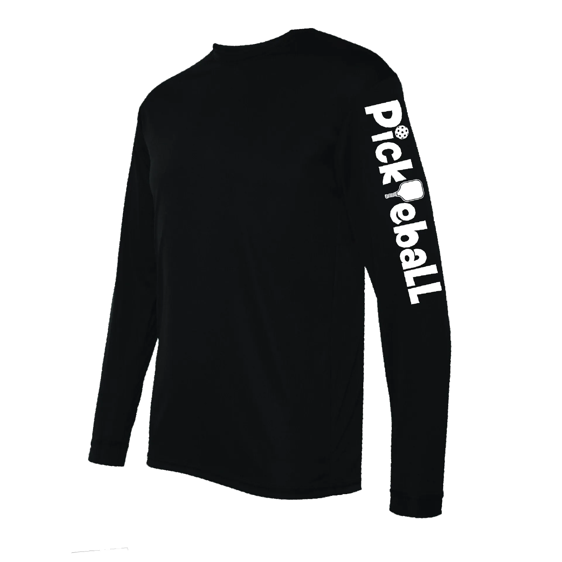 Pickleball Horizontal (Customizable) | Men’s Long Sleeve Raglan Athletic Shirts | 75/13/12 Poly/Cotton/Rayon