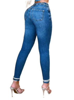 Pit Bull Jeans Women's High Waisted Ripped Jeans Pants With Butt Lift 65028