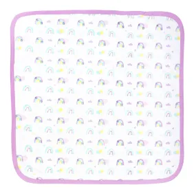 Rainbow Bliss hooded Swaddle sheet