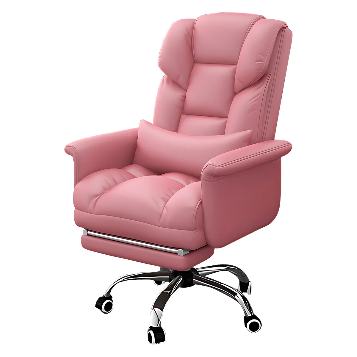 Stylish and Minimalist Multifunctional Executive Office Chair with Comfortable Lumbar Pillow Design（East Coast）