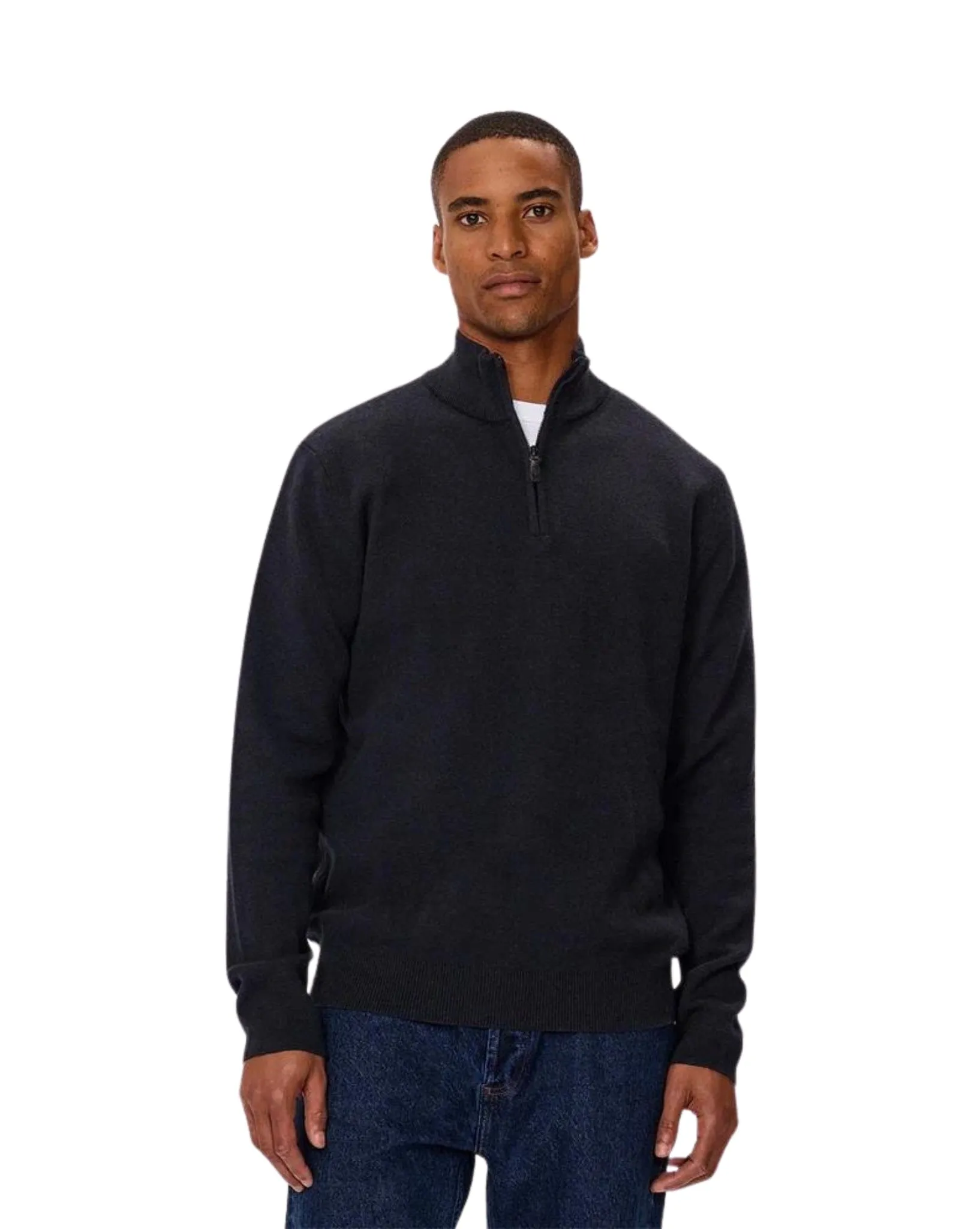 The Lakewood Zip Neck Knit Mens Jumper