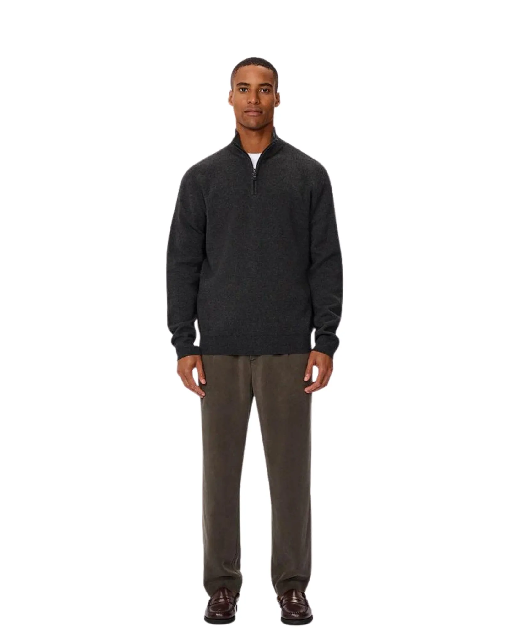 The Lakewood Zip Neck Knit Mens Jumper