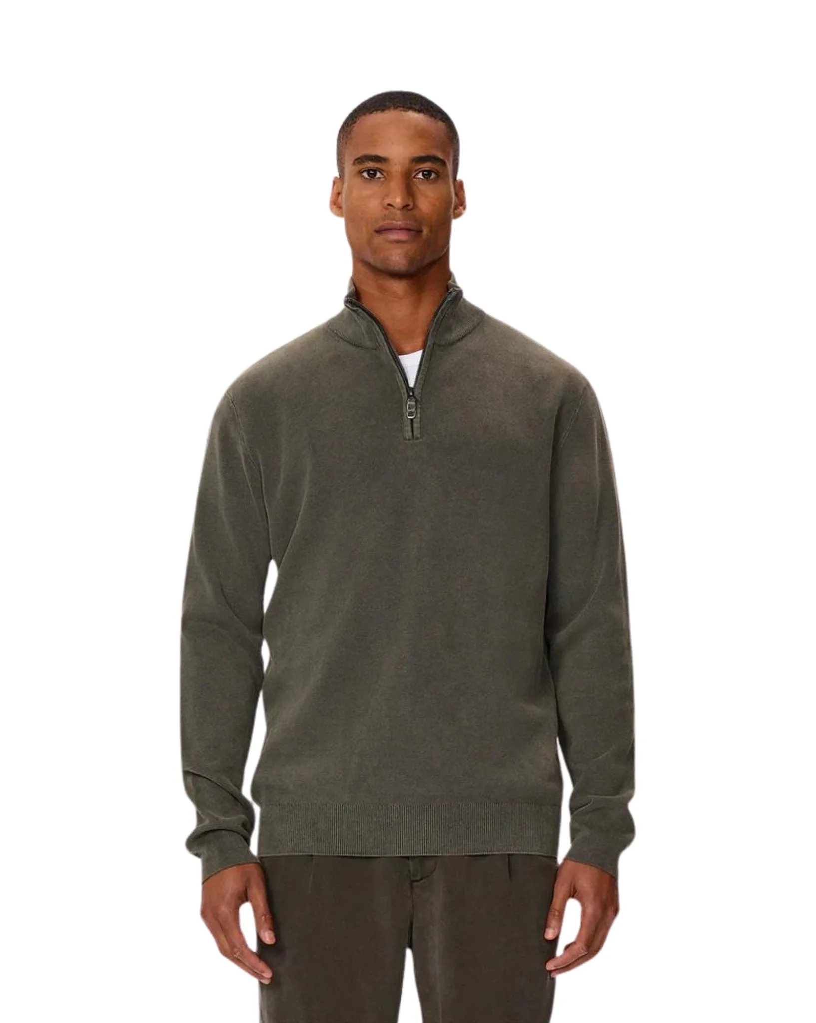 The Lakewood Zip Neck Knit Mens Jumper