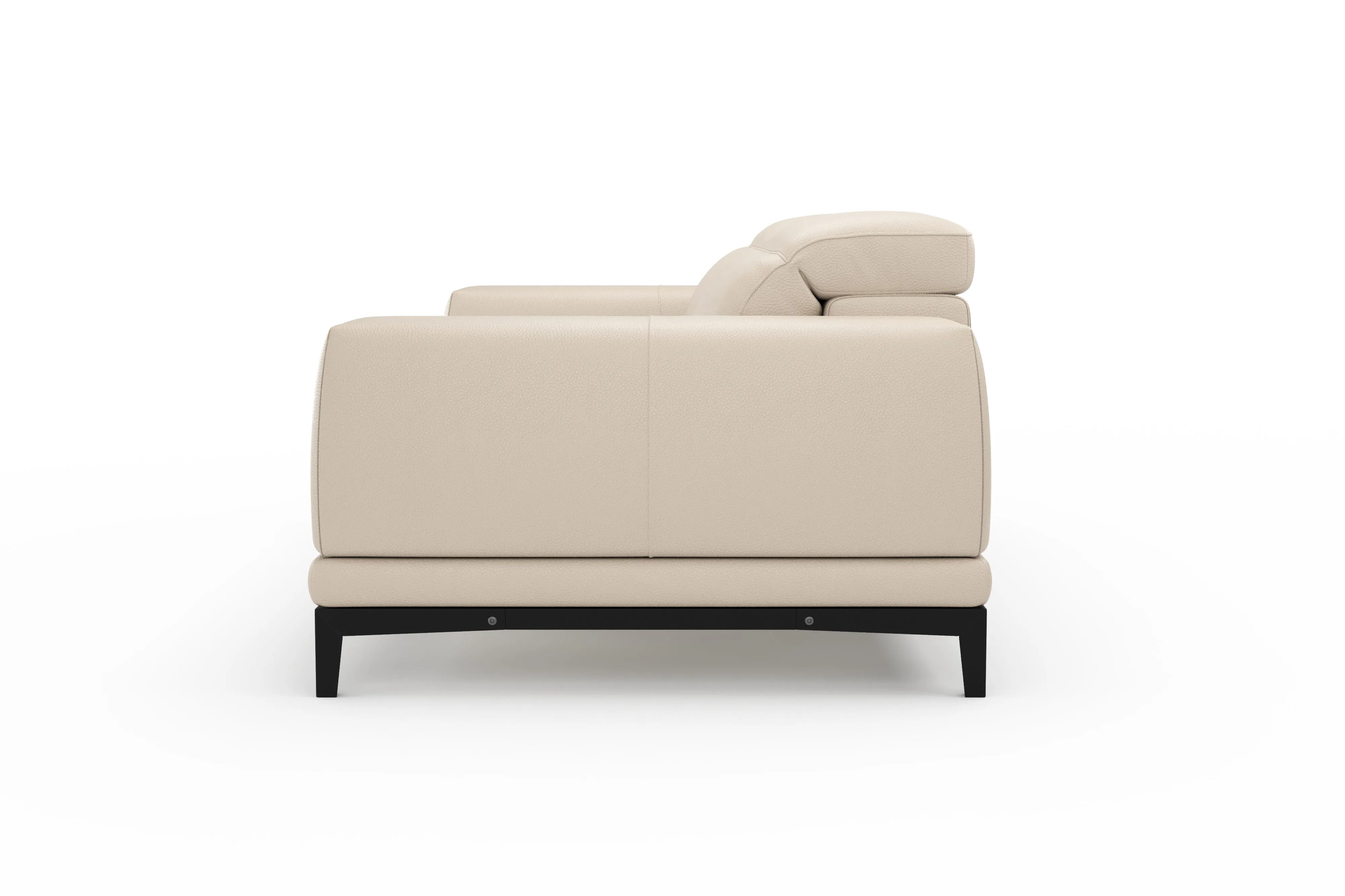 Valencia Valletta Top Grain Leather Loveseat Sofa, Beige