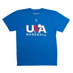 Youth USA x Baseballism Royal Traditional Tee